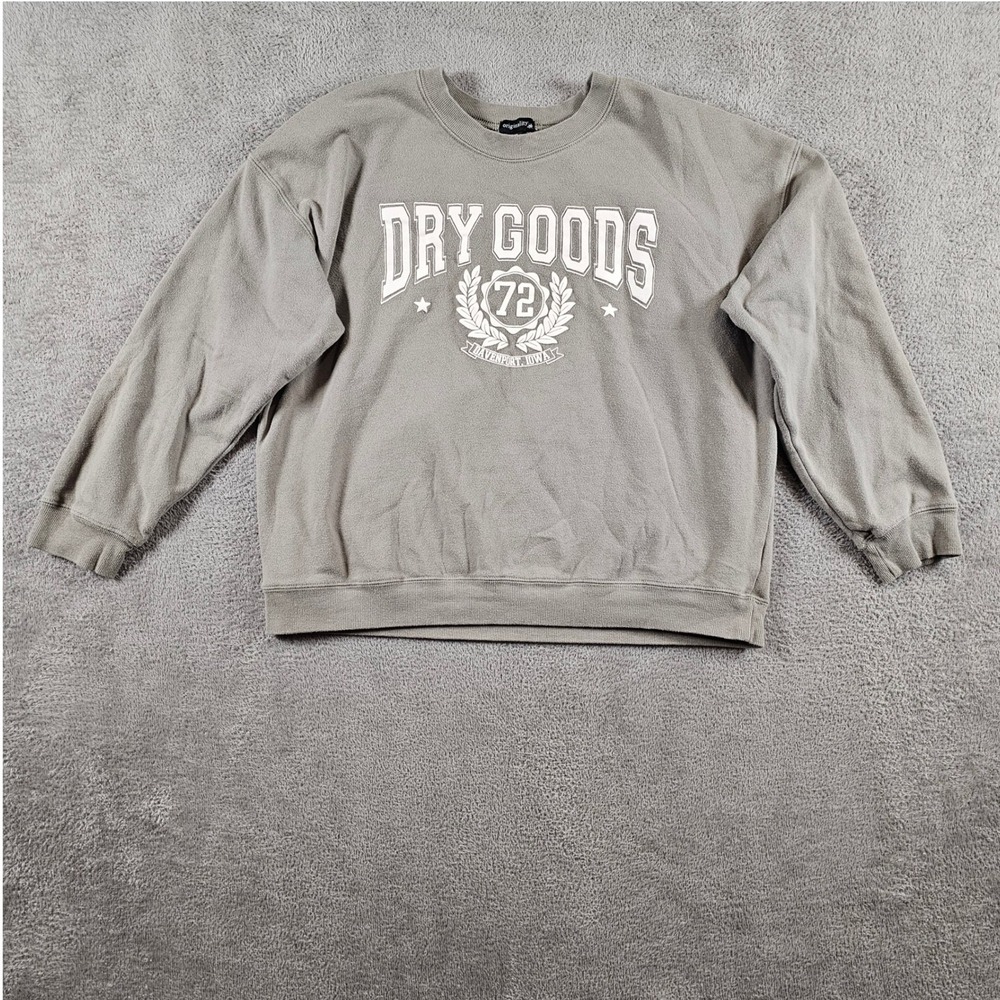 Originality Dry Goods 72 Davenport Iowa Graphic Sweatshirt Gray XL